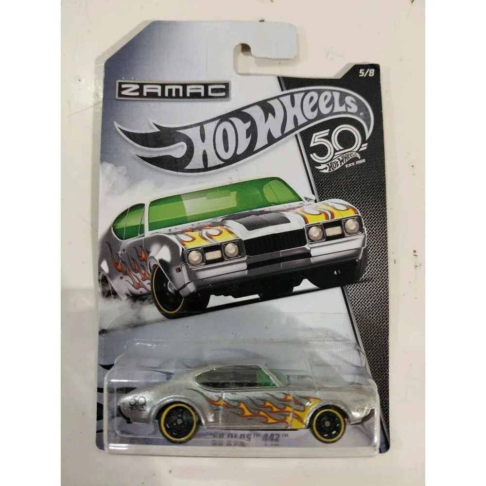 NIP Hot Wheels 50 Years Zamac 1:64 Die Cast 1968 Oldsmobile 442 Muscle Car